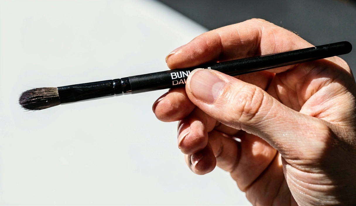 Professzionális sminkes munka közben